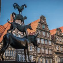 Bremen Mızıkacıları Heykeli